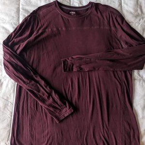 KUHL Men's L/S Heavy weight Cotton Shirt Size XL Burgundy Color